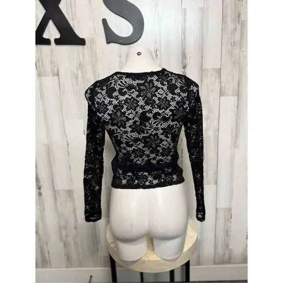 Hollister laced blouse long sleeve size XSmall - Picture 4 of 6